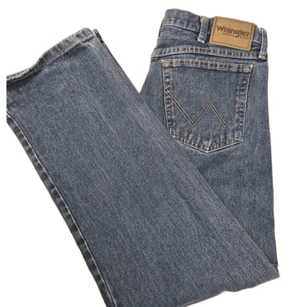 Wrangler Men's Bootcut Blue Jeans 34Wx30L Med Wash Cowboy Cut Western Sku 0034